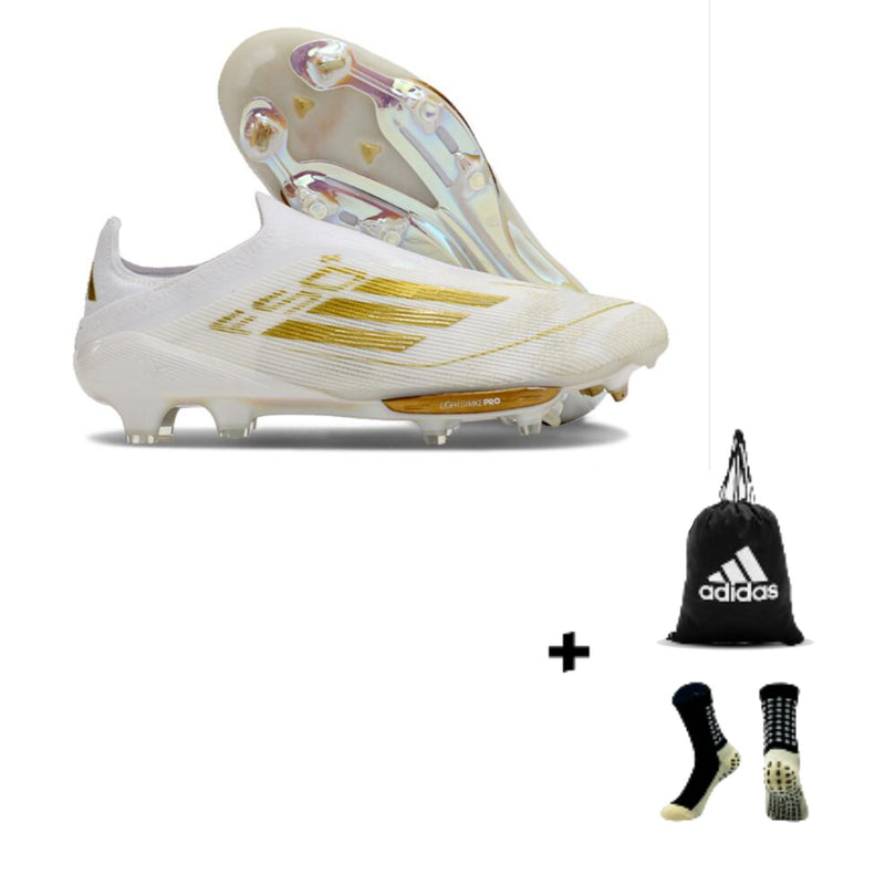 Adidas X F50 Elite Laceless FG + Meia Antiderrapante + Bolsa