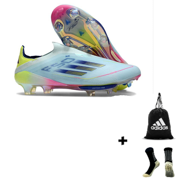 Adidas X F50 Elite Laceless FG + Meia Antiderrapante + Bolsa