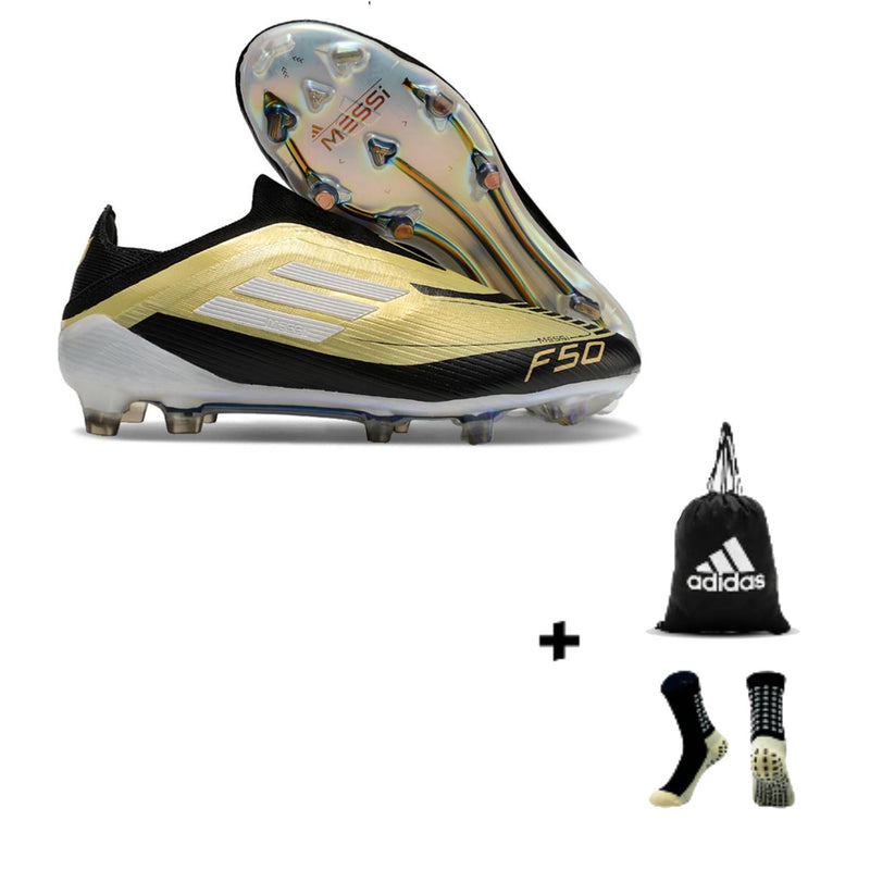 Adidas X F50 Elite Laceless FG + Meia Antiderrapante + Bolsa