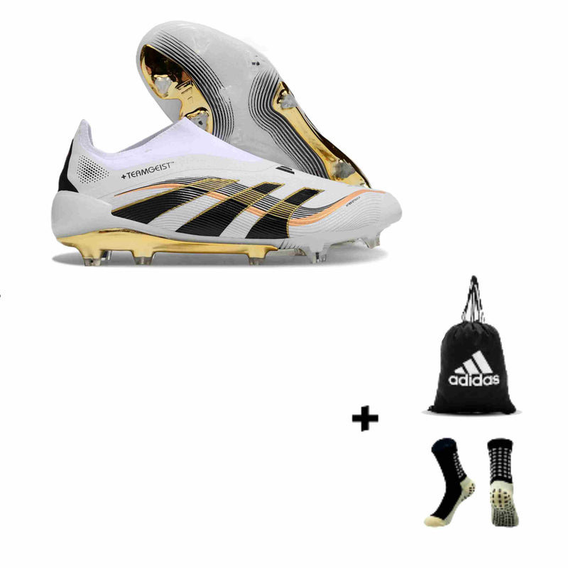 Adidas Predator Elite Tongue 25+ Elite FG + Meia Antiderrapante + Bolsa
