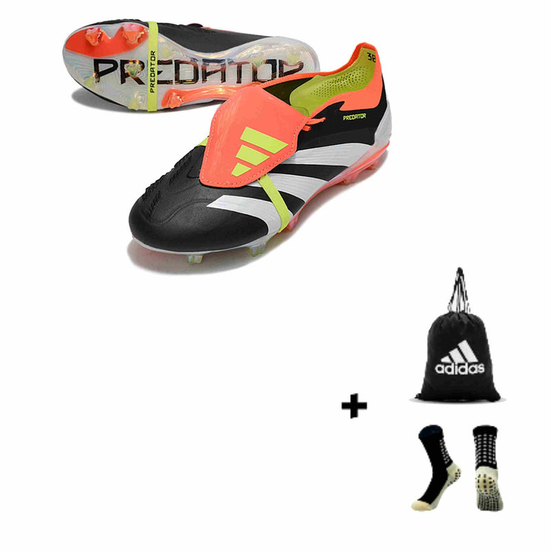 Adidas Predator Elite Tongue 25 Elite FG + Meia Antiderrapante + Bolsa