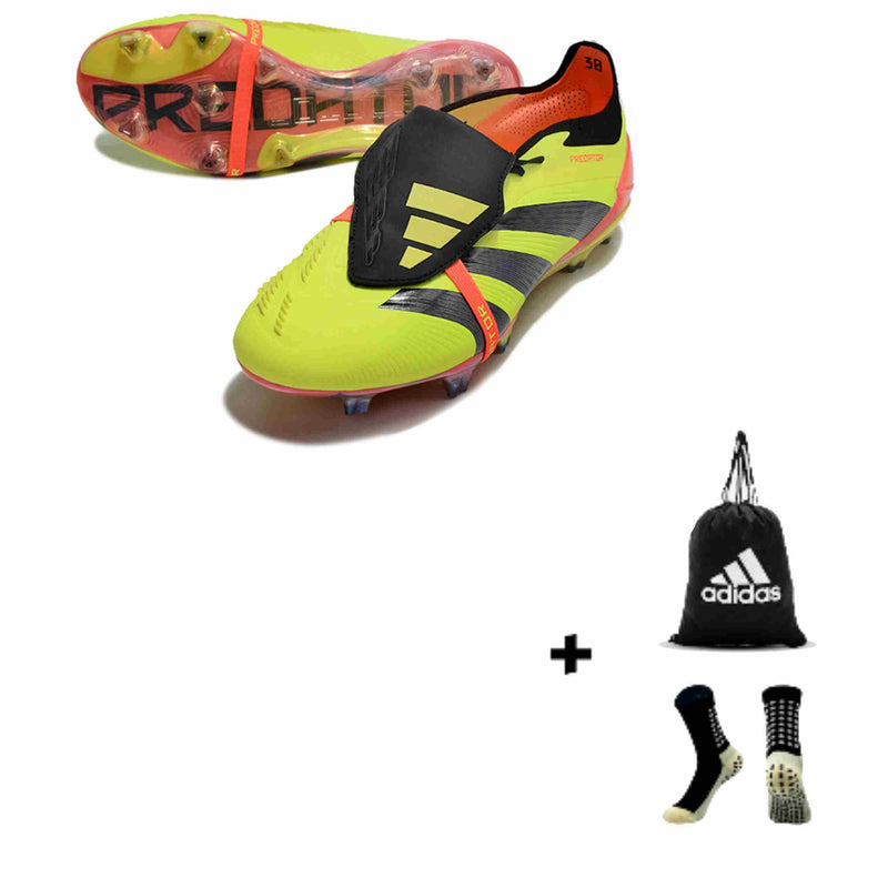 Adidas Predator Elite Tongue 25 Elite FG + Meia Antiderrapante + Bolsa