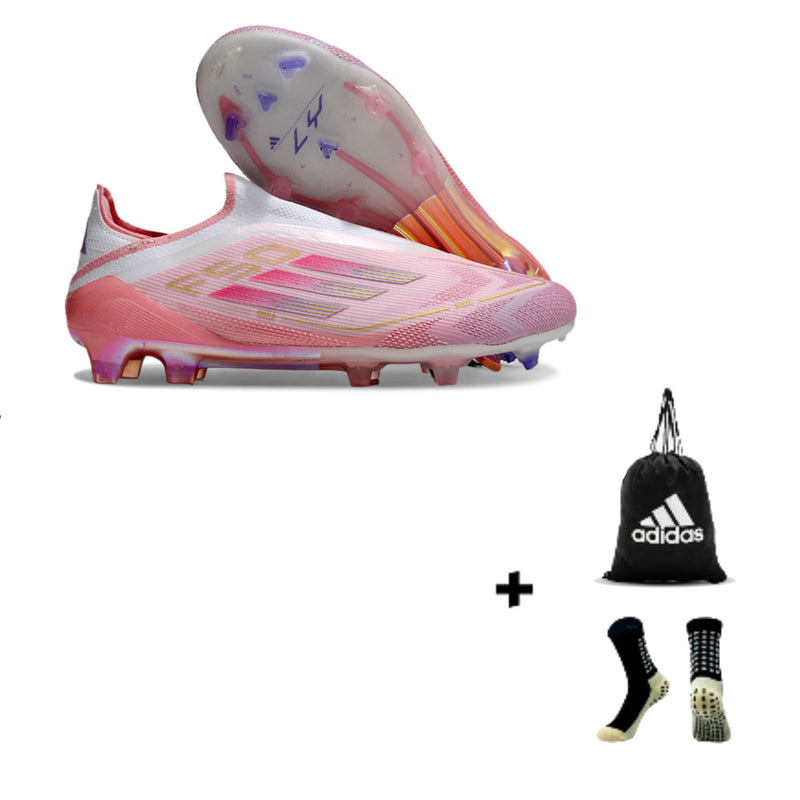 Adidas F50 Elite Laceless  FG + Meia Antiderrapante + Bolsa