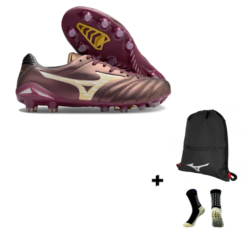 Mizuno Morelia Neo IV BETA Made In Japan + Meia Antiderrapante + Bolsa