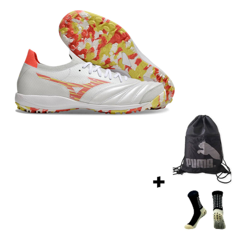 Mizuno Morelia Neo Sala M8 β Society + Meia Antiderrapante + Bolsa