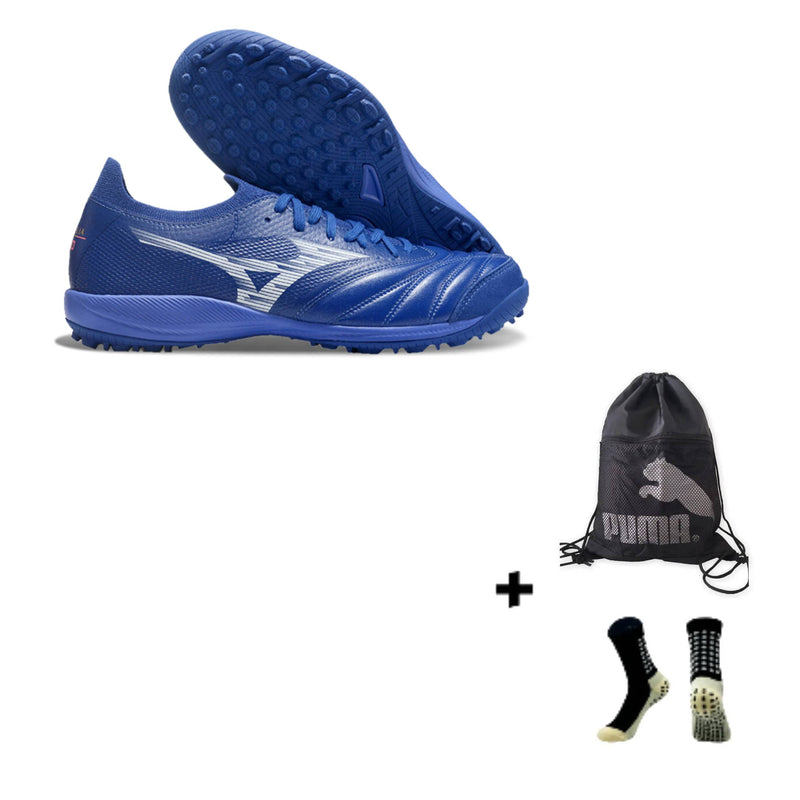 Mizuno Morelia Neo Sala M8 β Society + Meia Antiderrapante + Bolsa