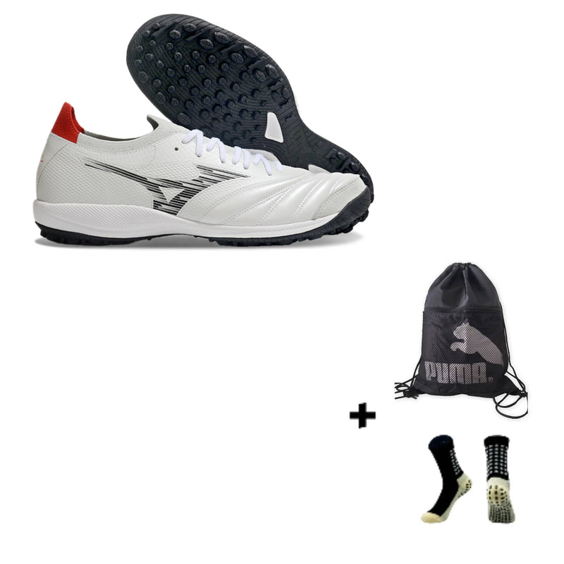 Mizuno Morelia Neo Sala M8 β Society + Meia Antiderrapante + Bolsa