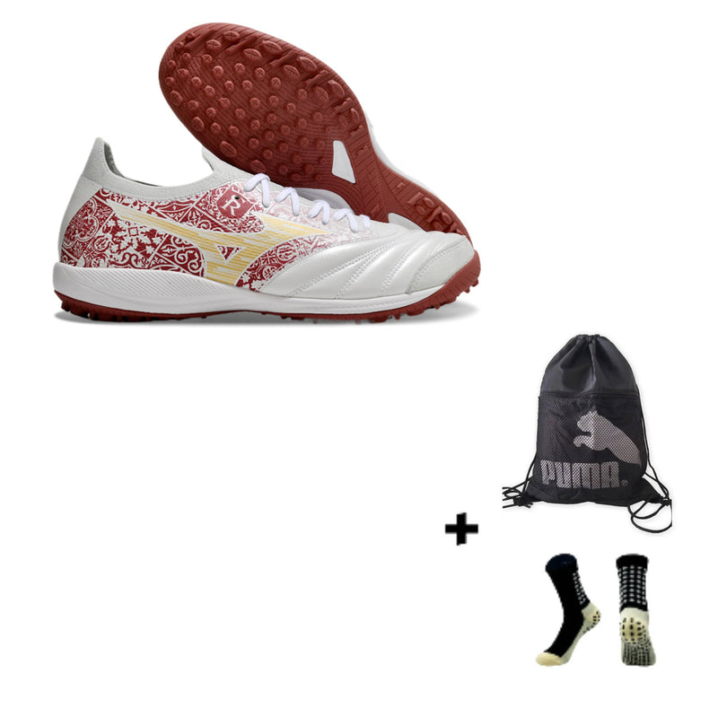 Mizuno Morelia Neo Sala M8 β Society + Meia Antiderrapante + Bolsa