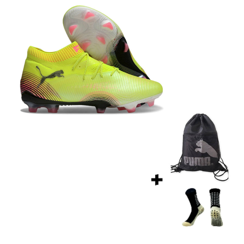 PUMA FUTURE 8 ULTIMATE FG + MEIA ANTIDERRAPANTE + BOLSA