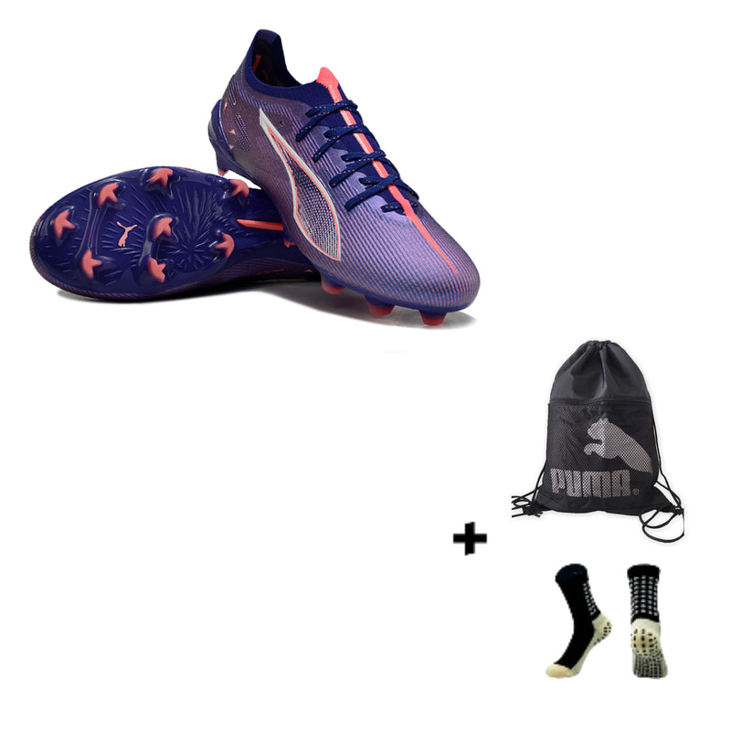 PUMA ULTRA 5 FG + MEIA ANTIDERRAPANTE + BOLSA