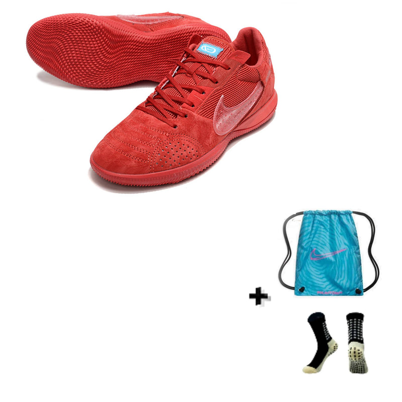 Nike Streetgato Futsal + Meia Antiderrapante + Bolsa