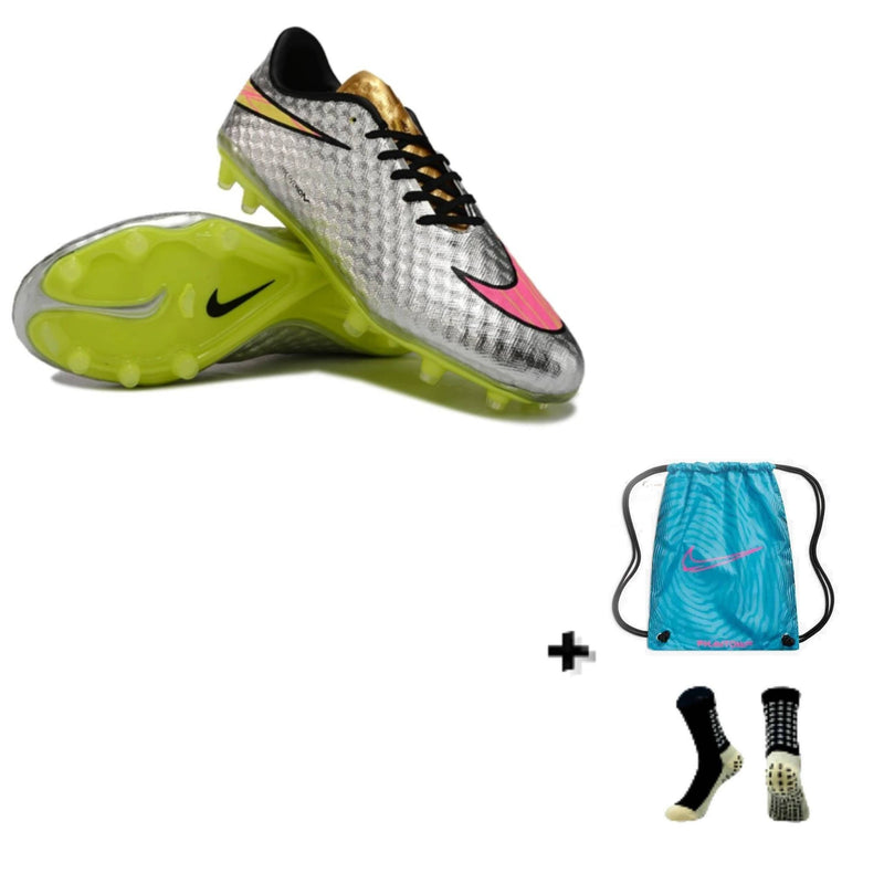 Nike Hypervenom Phantom Neymar FG + Meia Antiderrapante + Bolsa