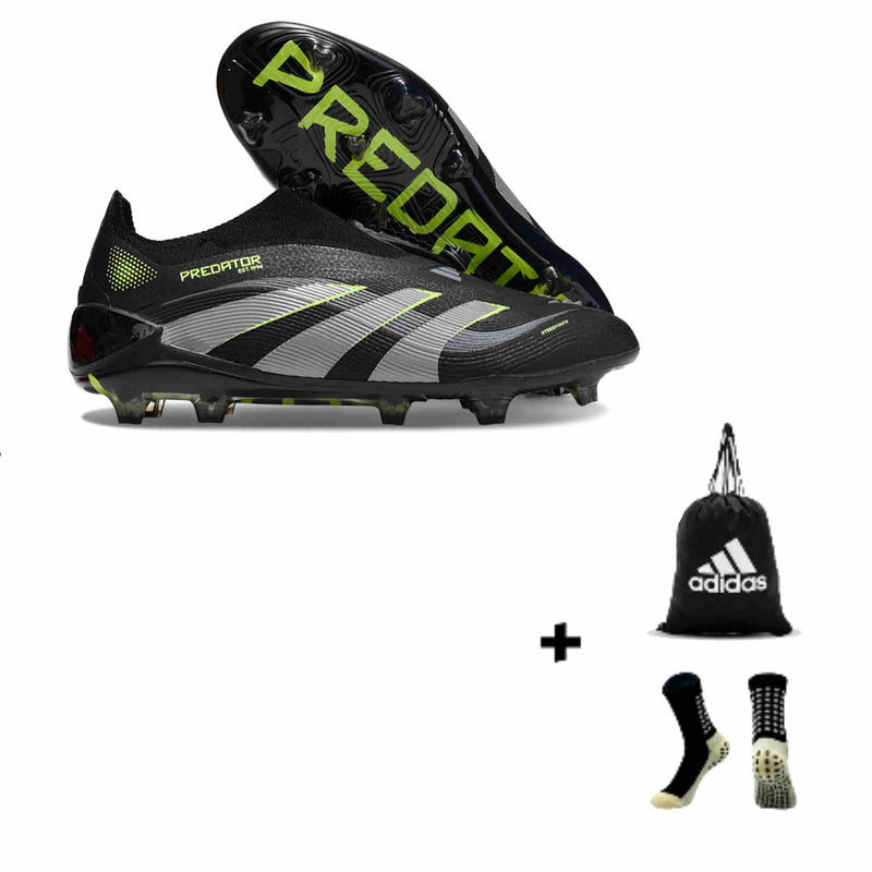 Adidas Predator Elite Tongue 25+ Elite FG + Meia Antiderrapante + Bolsa