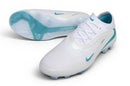 Nike Phantom 6 Elite FG - Chuteira Campo Controle Premium – Branco/Verde-água + Meia + Bolsa
