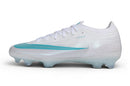 Nike Air Zoom Mercurial Vapor 17 Elite XXVI FG - Chuteira Campo Velocidade – Branco/Verde-água + Meia + Bolsa