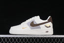 Nike Air Force 1 '07 Low White/Grey/Black/Gold - Sneaker Premium Exclusivo + Meia + Bolsa