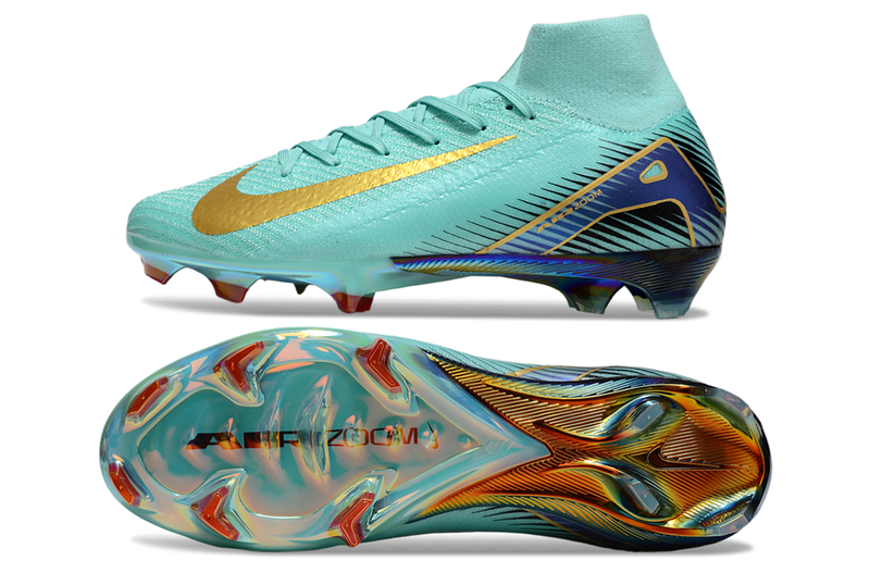 Nike Mercurial Air Zoom Superfly X Elite FG + Meia Antiderrapante + Bolsa