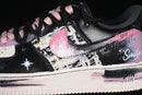 Nike Air Force 1 '07 Low White/Black/Purple - Sneaker Clássico Premium + Meia + Bolsa