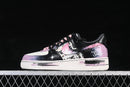 Nike Air Force 1 '07 Low White/Black/Purple - Sneaker Clássico Premium + Meia + Bolsa