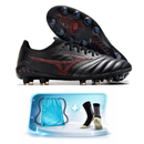 Mizuno Morelia Neo III Made in Japan - Chuteira Campo Premium + Meia + Bolsa