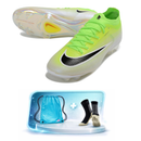 Nike Air Zoom Mercurial Vapor 17 Elite XXVI FG - Chuteira Campo Velocidade + Meia + Bolsa (Copa do mundo)