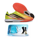 Adidas F50 Hyperfast Elite Laceless TF Society - Chuteira Sem Cadarço + Meia Antiderrapante + Bolsa