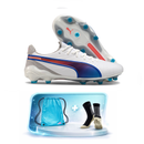 Puma King FG - Chuteira de Campo Clássica + Meia Antiderrapante + Bolsa