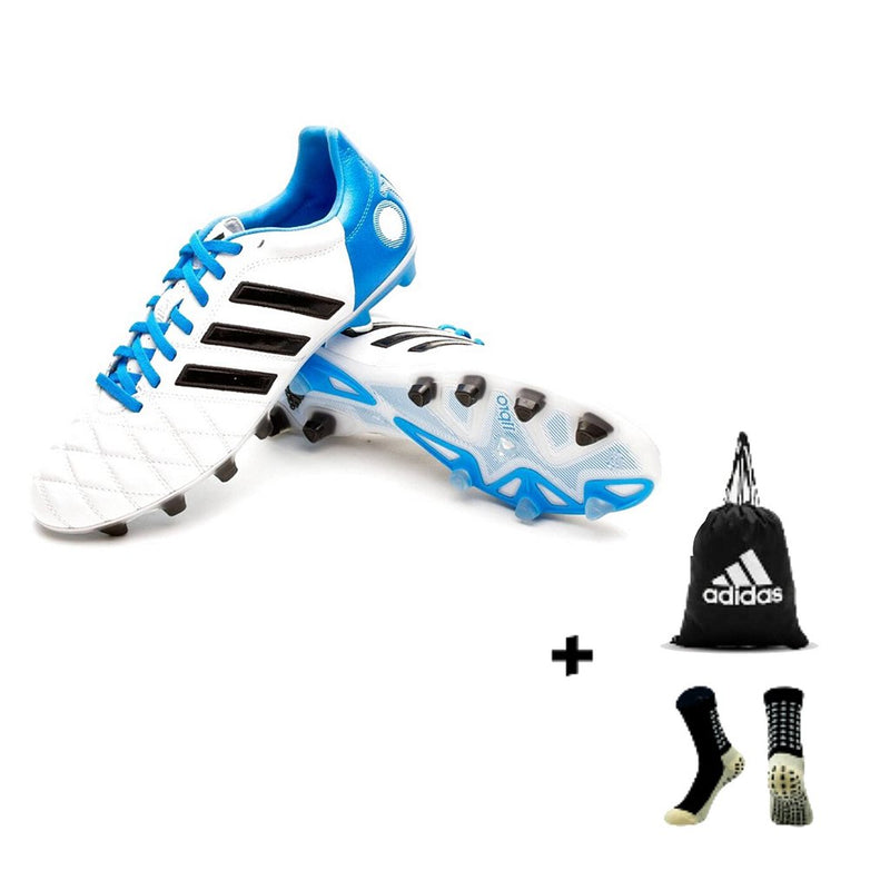 Adidas 11pro FG + Meia Antiderrapante + Bolsa