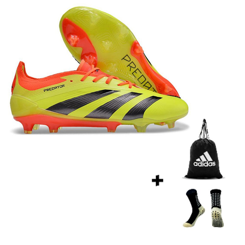 Adidas Predator Elite FG + Meia Antiderrapante + Bolsa