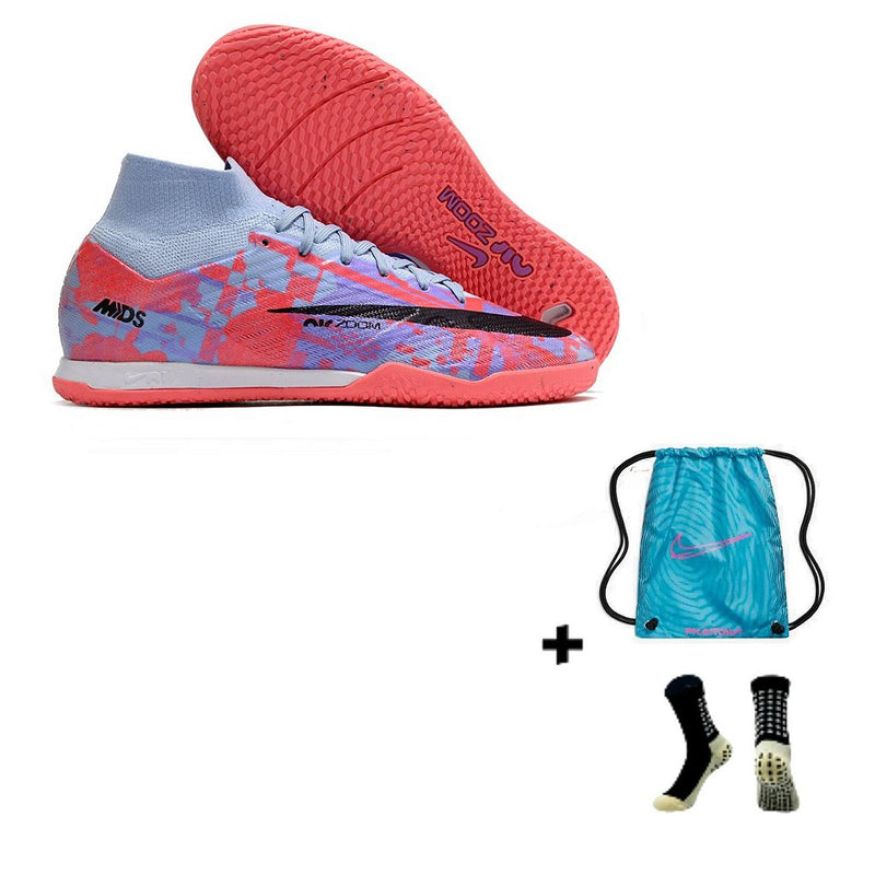 Nike Air Zoom Mercurial Superfly 9 Elite Futsal + Meia Antiderrapante + Bolsa