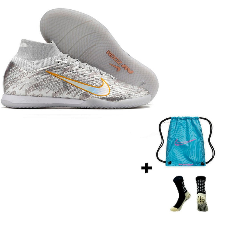 Nike Air Zoom Mercurial Superfly 9 Elite Futsal + Meia Antiderrapante + Bolsa