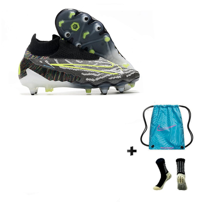 Nike Phantom GX Elite Link PRO SG Anti Clog + Meia Antiderrapante + Bolsa