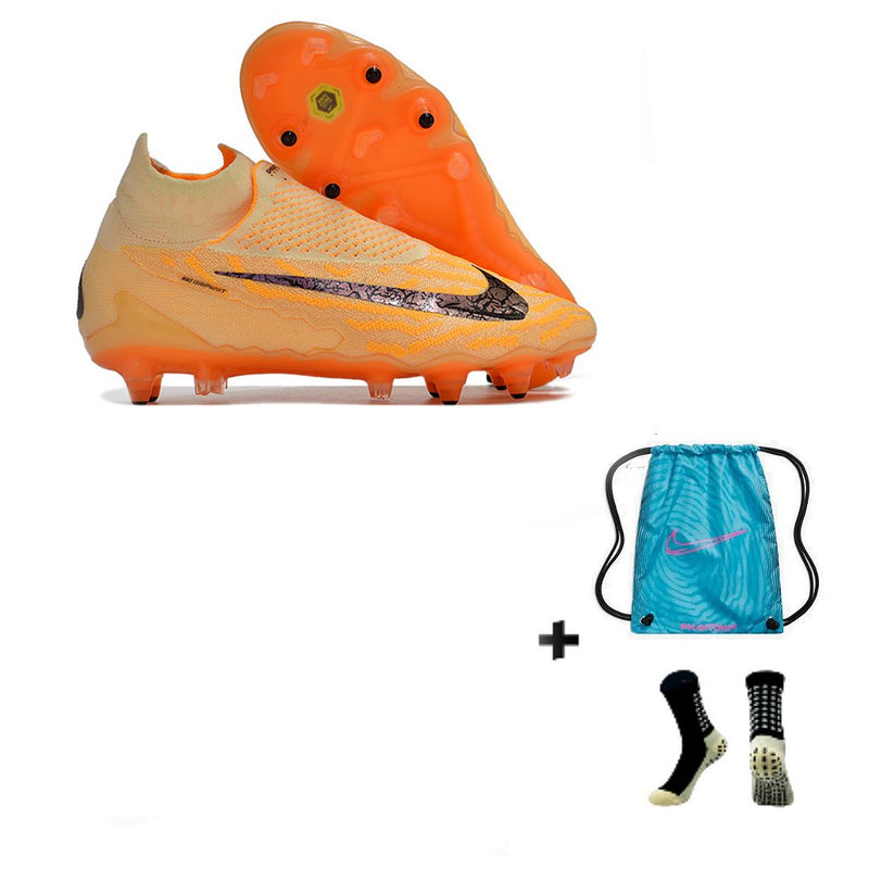 Nike Phantom GX Elite Link PRO SG Anti Clog + Meia Antiderrapante + Bolsa