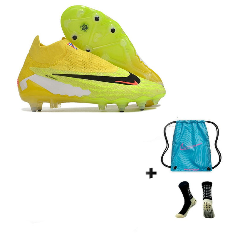 Nike Phantom GX Elite Link PRO SG Anti Clog + Meia Antiderrapante + Bolsa