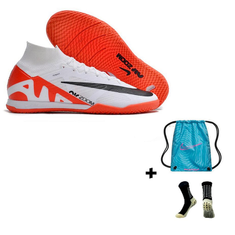 Nike Air Zoom Mercurial Superfly 9 Elite Futsal + Meia Antiderrapante + Bolsa