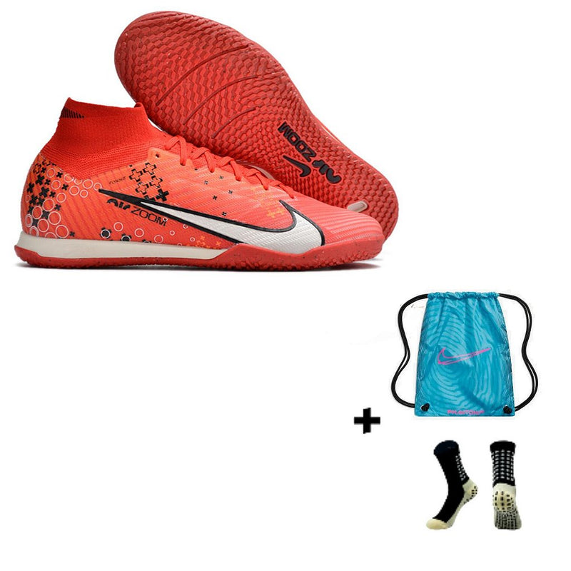 Nike Air Zoom Mercurial Superfly 9 Elite Futsal + Meia Antiderrapante + Bolsa