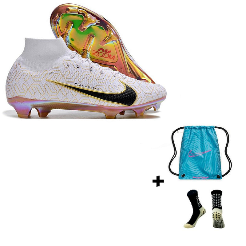 Nike Air Zoom Mercurial Superfly IX Elite FG + Meia Antiderrapante + Bolsa